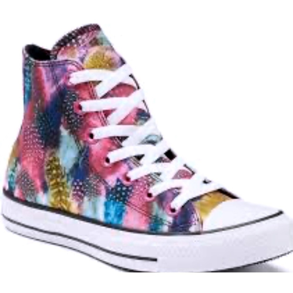 Converse Chuck‎ Taylor All Star High-Top 'Feather Print' sneakers size 6